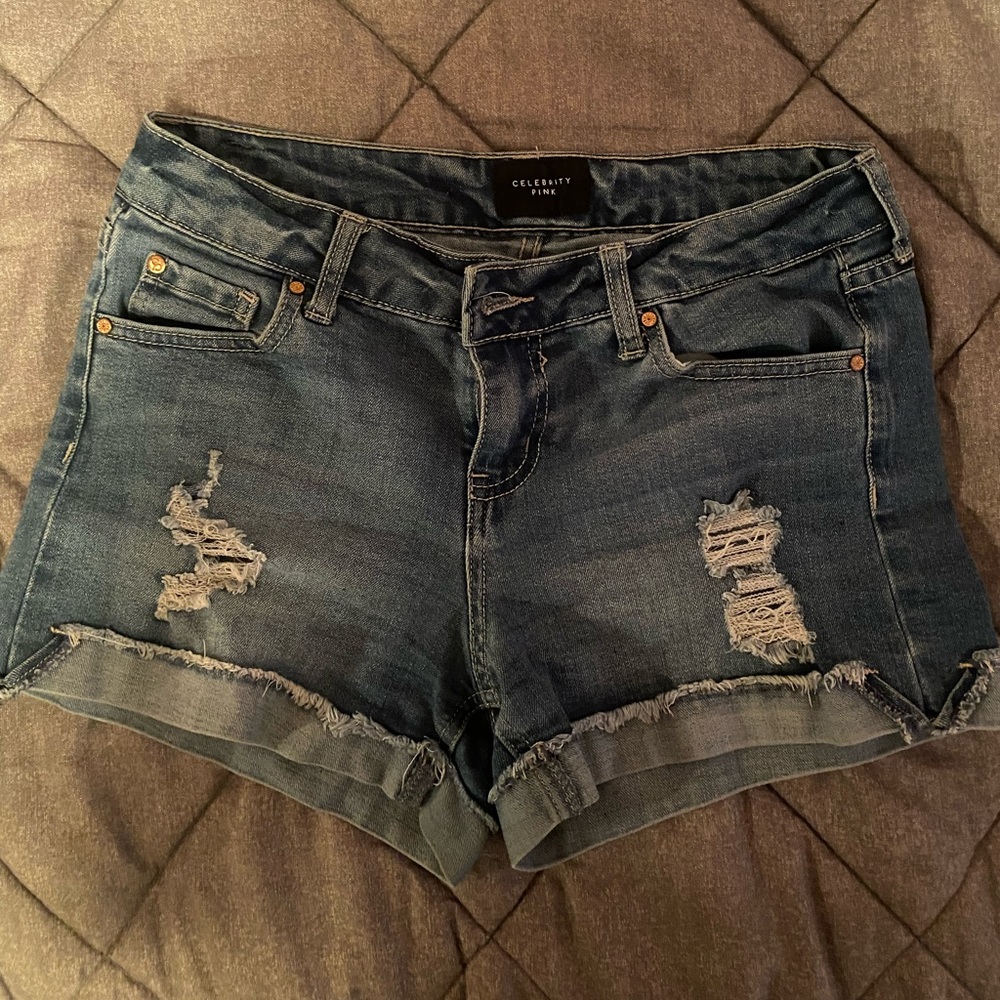 Celebrity Pink Jean Shorts